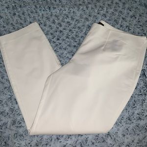 White Harve Benard straight leg pant